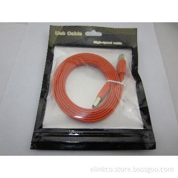 Colorful flat noodles USB cable 2.0 AM to AF cable